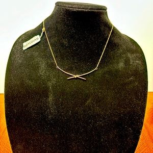 Simons Gold “X” Necklace, NWOT